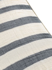 Yard Woven Stripe Feather Rich Cushion - Image 4 of 5