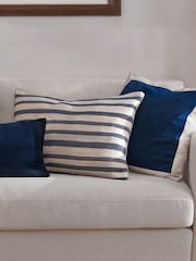 Yard Woven Stripe Feather Rich Cushion - Image 5 of 5