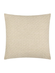 Yard Natural Tryfan Textured Cotton Polyester Filled Cushion - Image 1 of 4