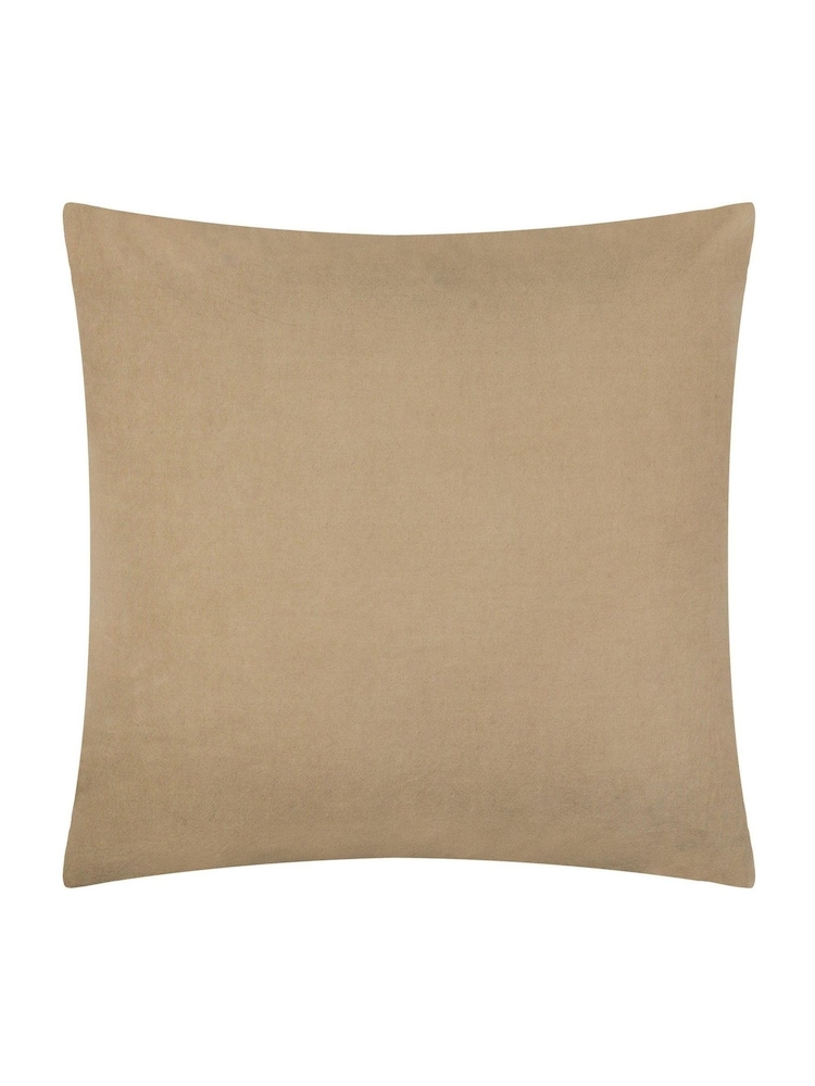 Yard Natural Tryfan Textured Cotton Polyester Filled Cushion - Image 2 of 4