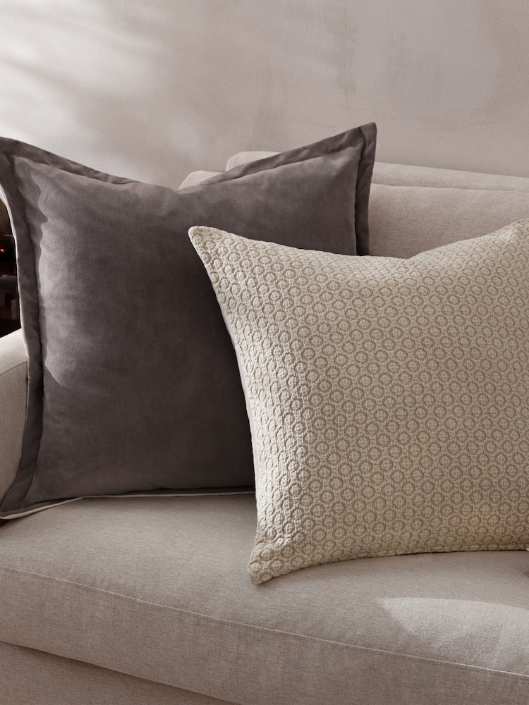 Yard Natural Tryfan Textured Cotton Cushion - Image 6 of 6 Yard Natural Tryfan Textured Cotton Cushion - Image 6 of 6