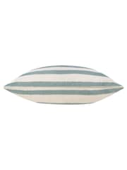 Yard Eucalyptus Woven Stripe Feather Rich Cushion - Image 3 of 5