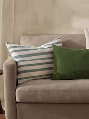 Yard Eucalyptus Woven Stripe Feather Rich Cushion - Image 5 of 5