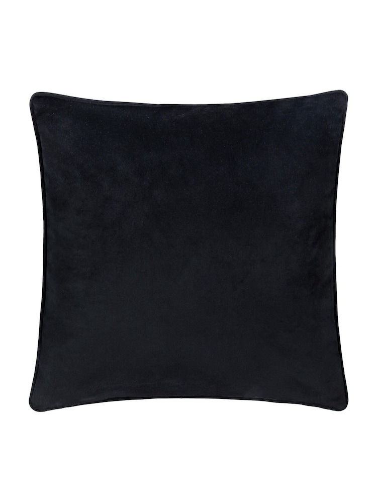Paoletti Black Guilded Palms Feather Filled Cushion - Image 2 of 4