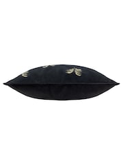 Paoletti Black Guilded Palms Feather Filled Cushion - Image 3 of 4