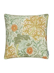 Morris & Co. Stone Strawberry Thief Piped Outdoor Cushion - Image 1 of 3