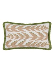 Furn Green Leaves Embroidered Cushion - Image 2 of 6