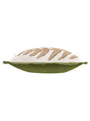 Furn Green Leaves Embroidered Cushion - Image 4 of 6