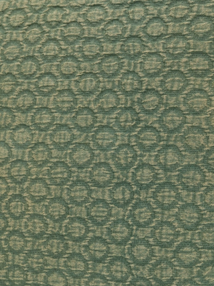 Yard Olive Tryfan Textured Cotton Polyester Filled Cushion - Image 4 of 4