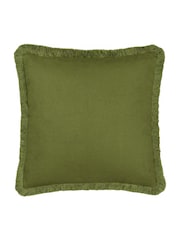 Furn Green Palm Embroidered Cushion - Image 3 of 7
