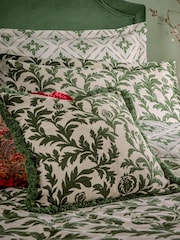 Seventy Three Green Hedera Jacquard Cushion - Image 2 of 6