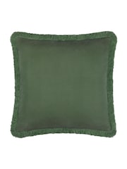 Seventy Three Green Hedera Jacquard Cushion - Image 4 of 6