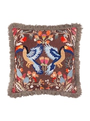 Wylder Multicolour Mirrored Toucan Feather Rich Cushion - Image 2 of 5