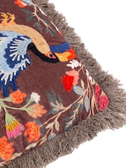 Wylder Multicolour Mirrored Toucan Feather Rich Cushion - Image 5 of 5