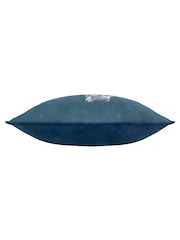 Paoletti Blue Odisha White Tiger Print Cushion - Image 3 of 5