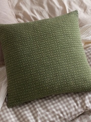 Yard Tryfan Textured Cotton Feather Rich Cushion - صورة 1 من 6