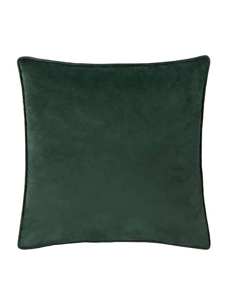 Paoletti Emerald Guilded Palms Feather Filled Cushion - Image 2 of 4