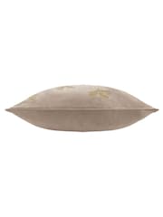 Paoletti Mink Guilded Palms Polyester Filled Cushion - Image 4 of 6