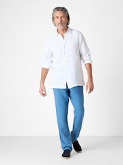 Oliver Sweeney Grey 100% Linen Trousers - Image 1 of 4