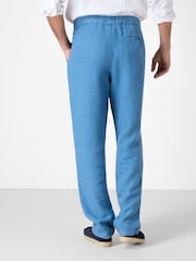 Oliver Sweeney Grey 100% Linen Trousers - Image 2 of 4