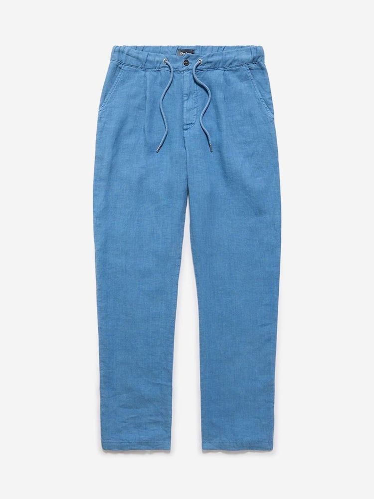 Oliver Sweeney Grey 100% Linen Trousers - Image 4 of 4