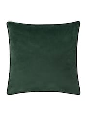 Paoletti Emerald Guilded Palms Polyester Filled Cushion - Image 3 of 6