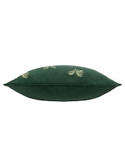 Paoletti Emerald Guilded Palms Polyester Filled Cushion - Image 4 of 6