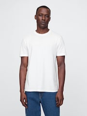 Gap White Original Short Sleeve Crew Neck T-Shirt - Image 1 of 5