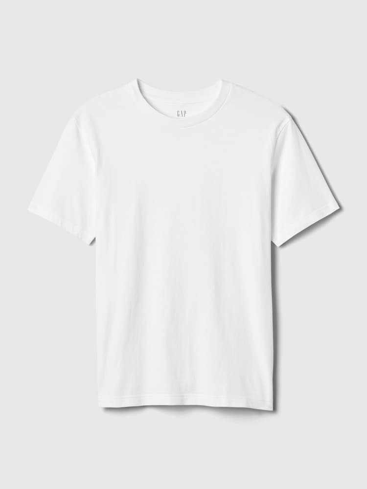 Gap White Original Short Sleeve Crew Neck T-Shirt - Image 5 of 5