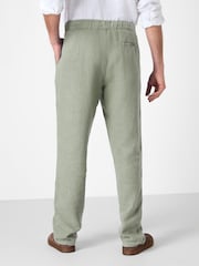 Oliver Sweeney Grey 100% Linen Trousers - Image 3 of 4