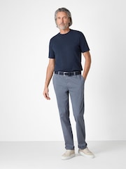 Oliver Sweeney Grey Italian Cotton Chinos Trousers - Image 3 of 5