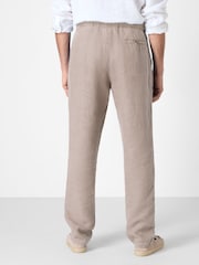 Oliver Sweeney Grey 100% Linen Trousers - Image 2 of 4