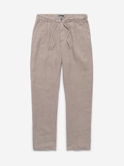 Oliver Sweeney Grey 100% Linen Trousers - Image 4 of 4