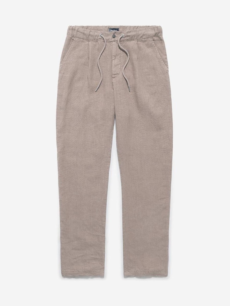 Oliver Sweeney Grey 100% Linen Trousers - Image 4 of 4