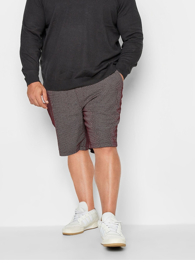 BadRhino Big & Tall Red Stretch Chinos Shorts - Image 1 of 2