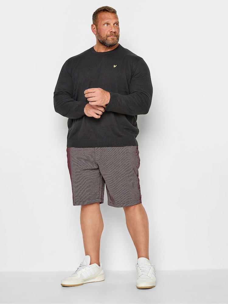 BadRhino Big & Tall Red Stretch Chinos Shorts - Image 2 of 2