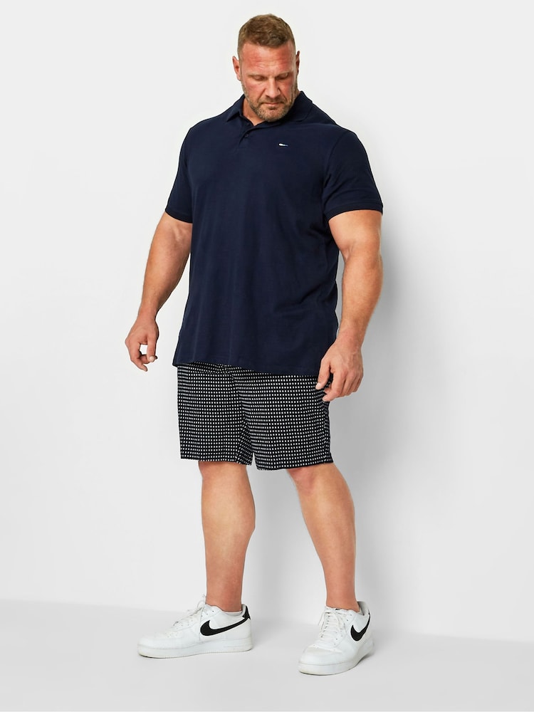 BadRhino Big & Tall Blue Navy Stretch Chinos Shorts - Image 1 of 2