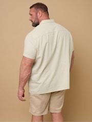 BadRhino Big & Tall Natural Embroidered 100% Cotton Shirt - Image 4 of 6