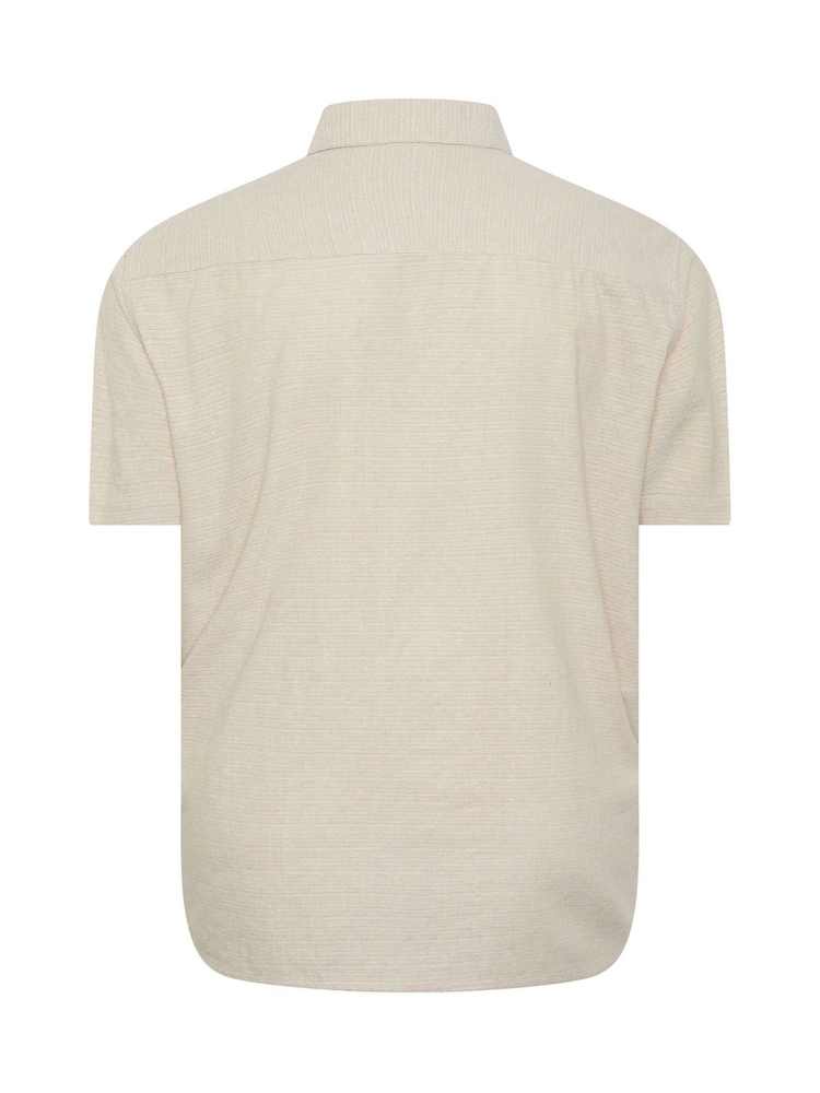 BadRhino Big & Tall Natural Embroidered 100% Cotton Shirt - Image 6 of 6