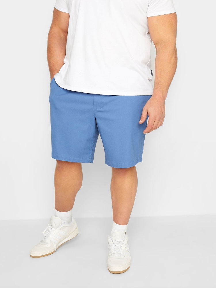 BadRhino Big & Tall Blue Stretch Chinos Shorts - Image 1 of 2