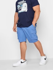 BadRhino Big & Tall Blue Stretch Cargo Shorts - Image 1 of 3
