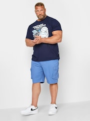 BadRhino Big & Tall Blue Stretch Cargo Shorts - Image 3 of 3