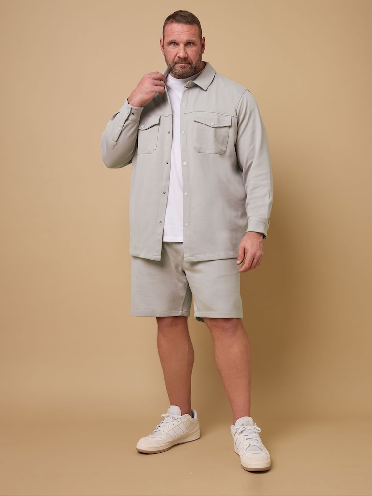 BadRhino Big & Tall Natural Textured Jersey Jogger Shorts - Image 2 of 4