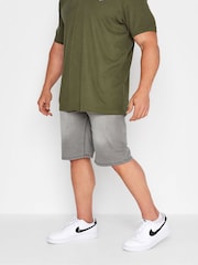 BadRhino Big & Tall Grey Denim Shorts - Image 1 of 4