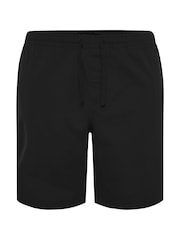 Negro - BadRhino Big & Tall Stretch Elasticated Waist Chinos Shorts - Imagen 4 de 4
