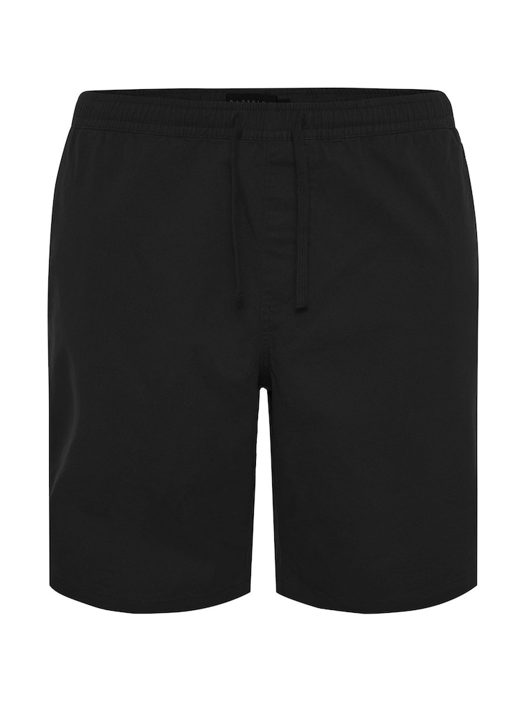 Negro - BadRhino Big & Tall Stretch Elasticated Waist Chinos Shorts - Imagen 4 de 4