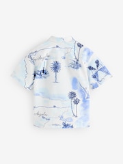 Gap White Linen Cotton Relaxed Shirt (4-13yrs) - Image 1 of 4
