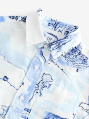 Gap White Linen Cotton Relaxed Shirt (4-13yrs) - Image 3 of 4