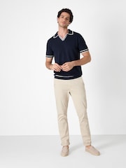 Oliver Sweeney 100% Cotton Knitted Riviera Polo T-Shirt - Image 1 of 4