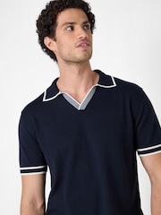 Oliver Sweeney 100% Cotton Knitted Riviera Polo T-Shirt - Image 2 of 4